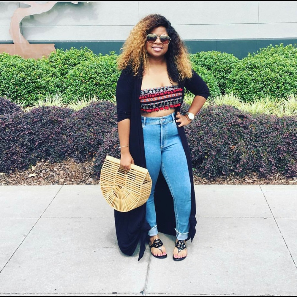 Forever 21 Embellished Tube Top